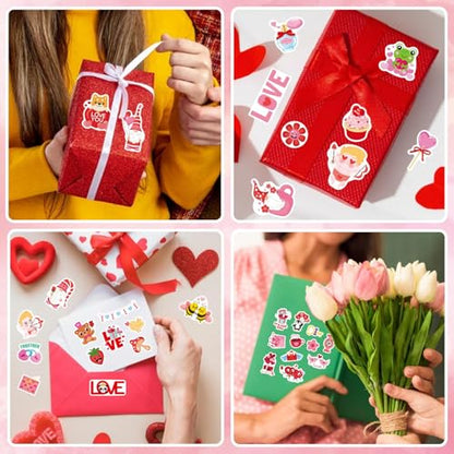 Valentine Stickers 405 PCS Love Heart Stickers, Valentines Day Stickers - style: Valentine