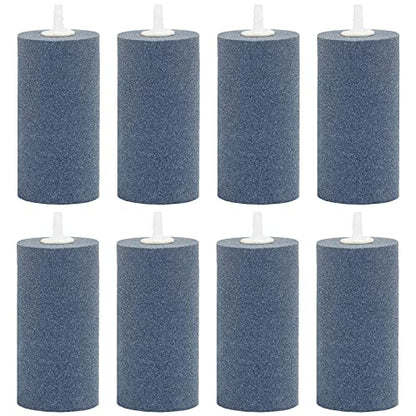 Pawfly 8 PCS Large Air Stones Cylinder, 4 x 2 Inch Aerator Bubble Diffuser for Ponds, Aquarium or Fish Tank - size: 4x2" (8 Pack)