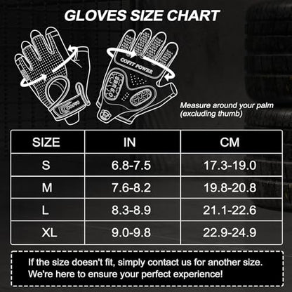 COFIT Workout Gloves for Men Women, Weight Lifting Gloves with 5MM Padded Palm, Non-Slip Gym Gloves, Fingerless Breathable Fitness Gloves for Training, Exercise, Pull Ups - size: X-Large