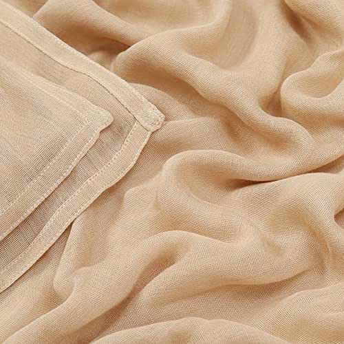 Yeieeo Women's Hijab Lightweight Breathable Solid Color Soft Cotton Hijab for Women Muslim Fashion Scarves - color: Nude