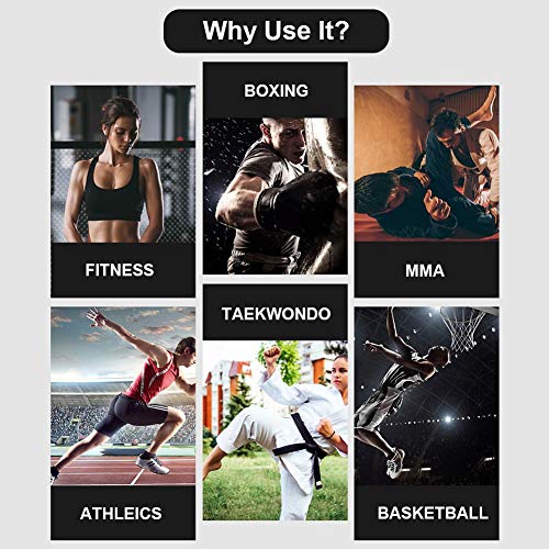 Boxing Training Resistance Band Set Leg Strength and Agility Training Strap System for Boxing,MMA,Muay Thai,Karate Combat, Basketball,Football Build Speed and Strength for Hitting - color: 250lb Black