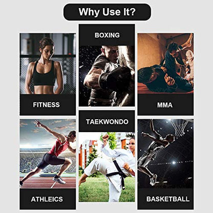Boxing Training Resistance Band Set Leg Strength and Agility Training Strap System for Boxing,MMA,Muay Thai,Karate Combat, Basketball,Football Build Speed and Strength for Hitting - color: 250lb Black