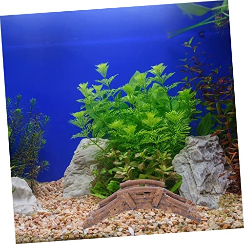 BESPORTBLE 2pcs Fish Hide Bridge Aquatic Ornament Underwater Decoration for Fish Tank Pet Design with Lifelike Details for Climbing Pets