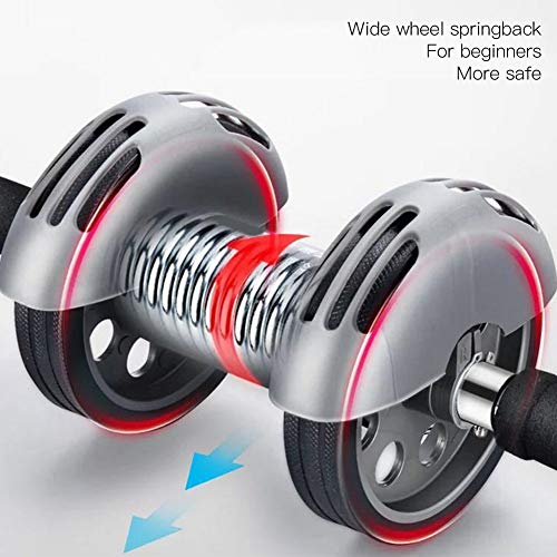 Abdominal Exercise Roller Wheel Ab Core Training Roller Ab Roller Workout Tool Double Wheel Fitness Roller for Boys Girls Gym Exercise