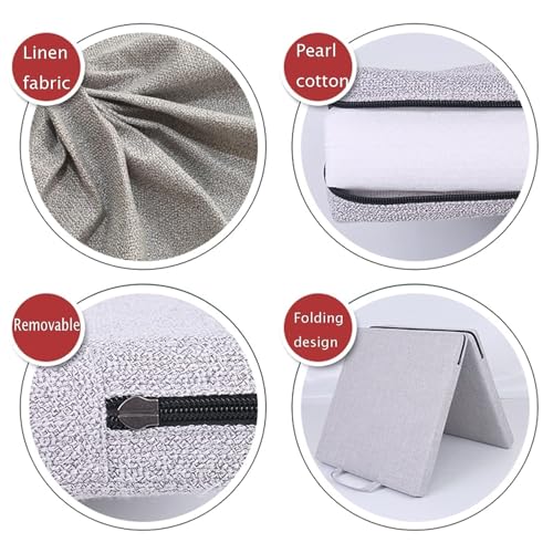 Four-Fold Folding Gymnastics Mat – 60x180cm, 5cm Thick Linen Fabric Exercise Mat, Non-Slip, Portable for Yoga, Dance, Martial Arts, Home Gym, and Tumbling - size: Gold-2