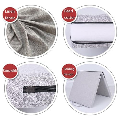 Four-Fold Folding Gymnastics Mat – 60x180cm, 5cm Thick Linen Fabric Exercise Mat, Non-Slip, Portable for Yoga, Dance, Martial Arts, Home Gym, and Tumbling - size: Gold-2