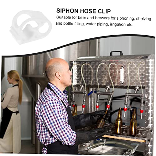 Ciieeo 10-Piece Silicone Tube Clamps Adjustable Hose Stop Clips for Water Regulation Siphon Hose Clip and Shut Off Compatible Tubing Sizes