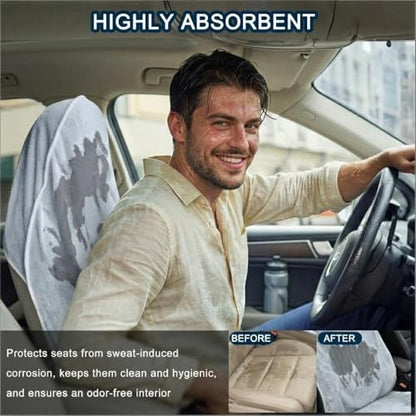 Car Seat Towel Cover, 2pcs Universal Front Seat Protector for Cars, SUVs and Trucks, Sweat Towel Car Seat Cover for Gym, Yoga, Swimming, Pets and Family Travel, Light Gray - color: Light-gray