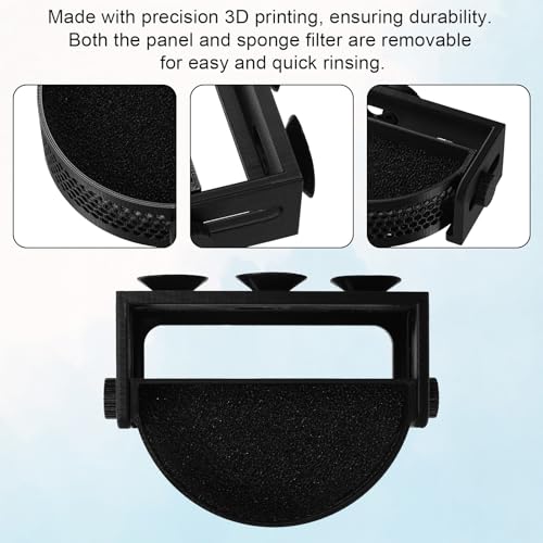 Aquarium Filter Baffle with Suction Cups, Fish Tank Water Flow Controller Water Calmer & Flow Reducer Hang-On Filter Accessory for Betta Fish Shrimp Tanks