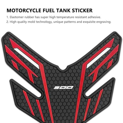 for Ninia 500 Z500 Ninja 500 SE ninja500 2024 2025 2026 New Accessories Side Fuel Tank Pads Protection Stickers Decals Fuel Tank Knee Pads Traction Pads Fuel Tank Pads Anti-slip side fuel tank sticker - color: Red
