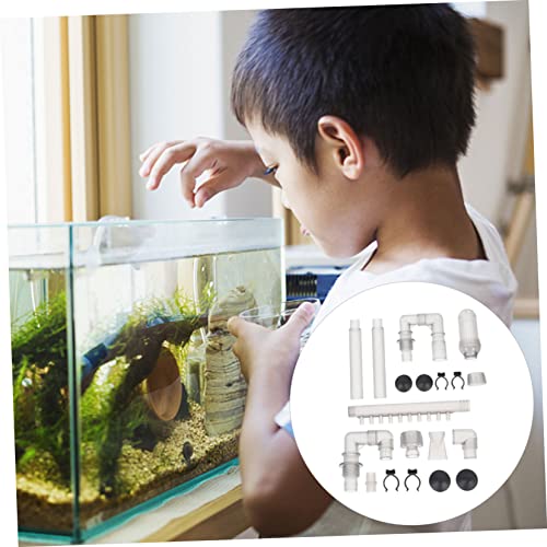 1 Set Plumbing Fittings Fish Tank Tube Aquarium Water Tube External Water Case Water Tubing Aquarium Overflow Kit Water Supply Abs Wave