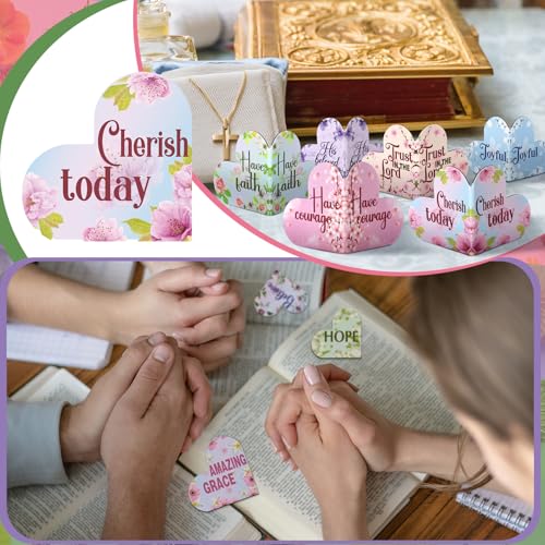 Skyygemm 48 Pcs Christian Bible Verse Magnetic Bookmarks Inspirational Gift