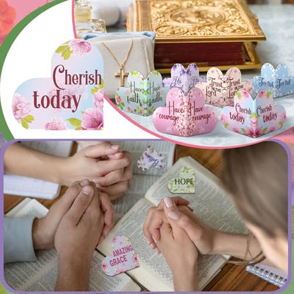 Skyygemm 48 Pcs Christian Bible Verse Magnetic Bookmarks Inspirational Gift