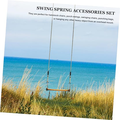 Kisangel 1 Set Heavy Duty Swing Spring Hammock Chair Metal Spring Kit for Outdoor Use for Porch Awning and Sandbags Sturdy Coil Construction
