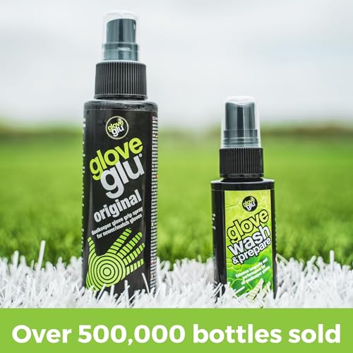 gloveglu Goalkeeper Glove Spray Bundle | 120ml Goalkeeper Glove MEGAgrip Spray + 50ml Goalkeeper Glove Wash & Prepare Spray | Ideal for Goalies, Soccer Training & Match Day Performance - style: Revive + Wash
