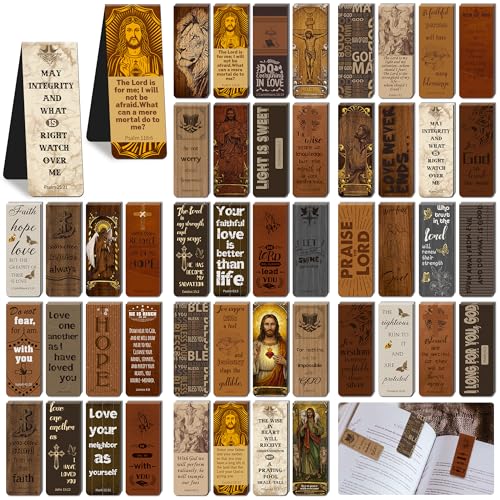 96PCS Magnetic Bible Bookmarks, Bulk Christian Bookmarks for Reading - style: Art Retro