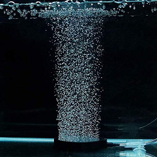 PINVNBY 4.2-Inch Air Stone Disc Bubble Diffuser with Suction Cups for Oxygenation in Fresh/Saltwater Tanks, Ponds, Hydroponic, Aquaponics, and as a Decorative Airstone for Aquariums - size: 8 PCS