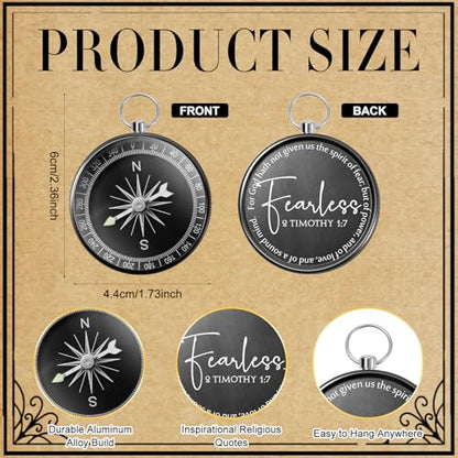 Kingdder 36 Sets Christian Compass Bulk Religious Gifts - color: Black