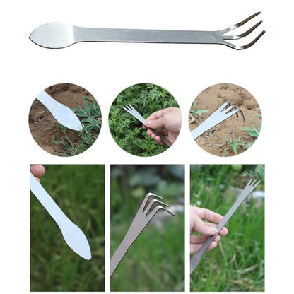 4 Pack Bonsai Rake Stainless Steel Bonsai Tree Root Rake Mini Kumade Bonsai Soil Cultivation Tool for Indoor Plants Root Loosening Houseplants Repotting House Plants in Decor Pots Seedling