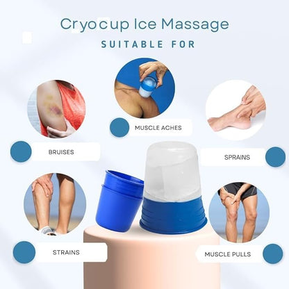 (Pack of 2) - Premier Ice Massage Cup | Made in USA, For Pain or Beauty Routine, Ice Roller for Face