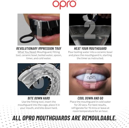 OPRO Official UFC Fighter Collection Charles Oliveira Instant Custom-Fit Mouthguard – Self-Fit Gum Shield for MMA, Boxing & Combat Sports - color: Charles Oliveira