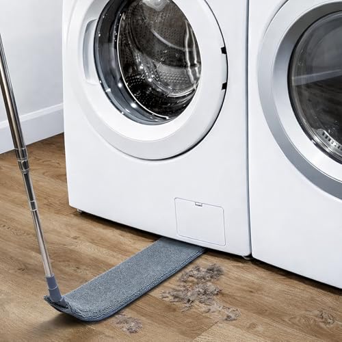Retractable Gap Dust Cleaner with Extension Pole, Cleaning Tools with 3 Microfiber Dusting Cloths, Extendable Long Handle Duster for Cleaning Under Refrigerator Furniture Appliance | Cleaning Tools with 3 Microfiber Dusting Cloths | Long Handle Duster 30-
