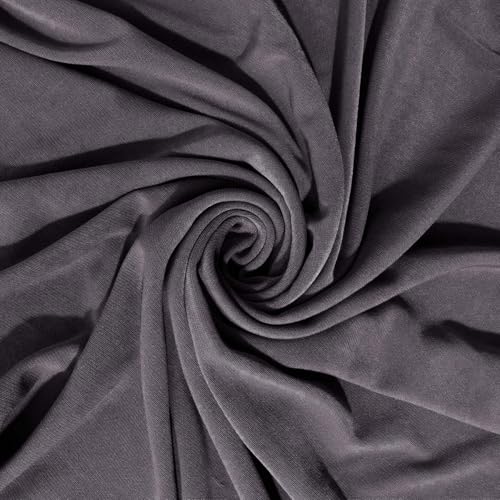 Instant Hijab Ready To Wear Hijab Scarf for Women Soft Long Muslim Jersey Hijabs Head Scarf for Prayer Abaya - color: Dark Grey