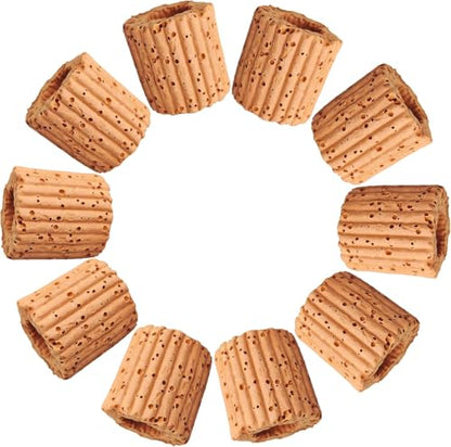10PCS Aquatic Plant Cultivation Fixing Ring, Ceramic Aquarium Plant Weight, Used for Aquarium Decoration - Light Brown Aquatic Plant Anchor