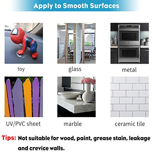 Pawfly 10 Pack Clear Suction Cups 0.8 Inch PVC Plastic Sucker Without Hooks for Home Decoration and Organization - style: 0.8 in 10pcs