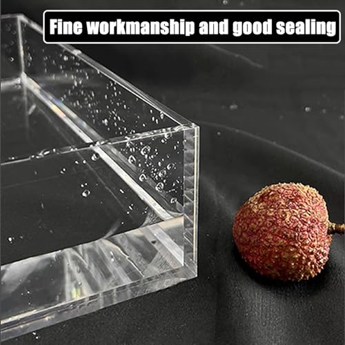Storage Box Tray Drawer Box, 0.2In Thickness Acrylic Display Box, Creative Transparent Shallow Water Tank Photography Tray, Multifunctional Storage Display Cabinet(3.9x5.9x1.2in) - size: 3.9x5.9x1.2in