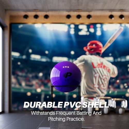 Simple Plyometric Weighted Ball | Baseball & Softball Training Ball | Arm Strength & Pitching | Durable PVC Shell with Sand Fill - size: 5oz