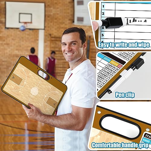 Torlam Magnetic Dry Erase Coach Board, Baseball, Soccer, Football, Basketball Coaching Clipboard - style: Basketball