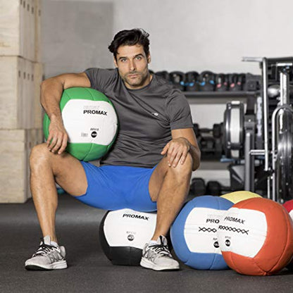 Champion Sports Rhino Promax Wall Balls - Soft Shell Non-Slip Grip for Weightlifting, Plyometrics, Cross Training, & Home Gym - style: 14 LBS