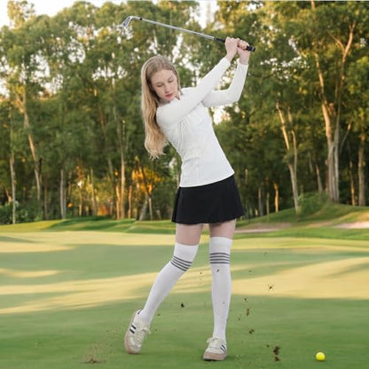 Women's Golf Cooling Shawl Outdoor Sun Protection Arm Sleeves - color: White, size: Small-Medium