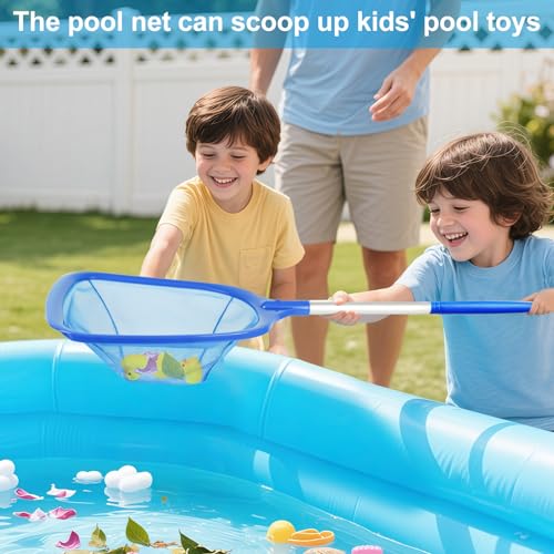 Hot Tub Skimmer Net with Ultra Fine Mesh, Handheld Spa Pool Net for Fine Debris & Leaves, Lightweight Safe-Edge Cleaner for Hot Tubs, Small Pools & Spas - size: 2