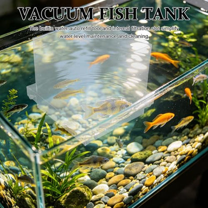 Fish Tank Elevator: Negative Pressure Tank for Fish Activity Area Increase, External Suspended Placement, Water Level Maintenance - size: 19.00X19.00X16.00CM