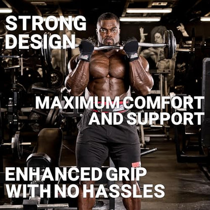 Schiek Sports 540 Platinum Lifting Gloves - Weightlifting Gloves with Wrist Wrap Support for Gym Workouts - size: Small