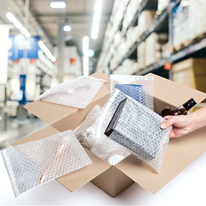 Shipping Bubble Bag, 4 x 5.5 Inches. 500 Pack Clear Bags for Packaging. Self Seal Bubble Pouches for Packing. Waterproof Polyethylene Storage Moving Bags. Packing Materials for Fragile Items - size: 4" x 5.5" / 500 Pack