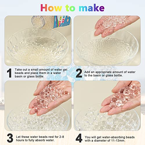 ZTML MS 16,000 Pieces Clear Vase Filler Beads - color: Clear-16000pcs
