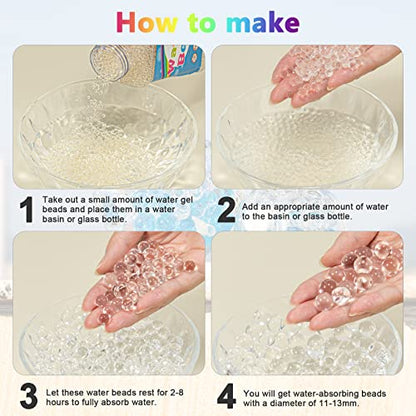 ZTML MS 16,000 Pieces Clear Vase Filler Beads - color: Clear-16000pcs