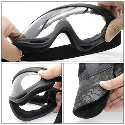 Airsoft Mask with Goggles, Foldable Half Face Airsoft Mesh Mask with Ear Protection for Paintball Shooting Cosplay CS Game - color: DPB-3PCS, size: 3pcs