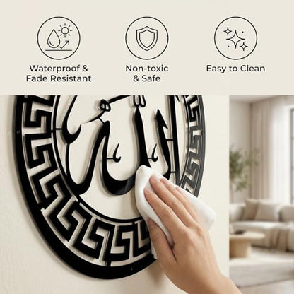 BoiCkyo Islamic Wall Art Decor Metal Handmade Arabic Calligraphy Quran Verses for Muslim Home, Living Room & Pray Room Wall Decor, Eid Ramadan Gift for Families (3-Pack, 12 X 15.4 inch) - size: 3-Pack, 12 x 15.4 inch