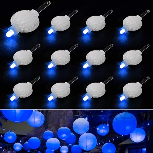 Aogist 48 Pack Small LED Lights Battery Powered Waterproof Hanging Light Last 48 Hours for Paper Lanterns,Balloons,Floral,Weddings & Festival Christmas Decorations,Blue - color: Blue, size: 48 Pack