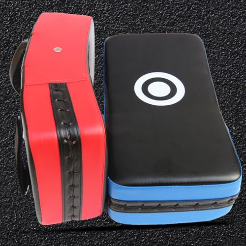 Taekwondo Kicks Pad Striking Targets Paddles Karate Martial Arts Strikes Targets Kickboxing Kids Training Equipment Gear Kickboxing Leg Pad - color: red edge