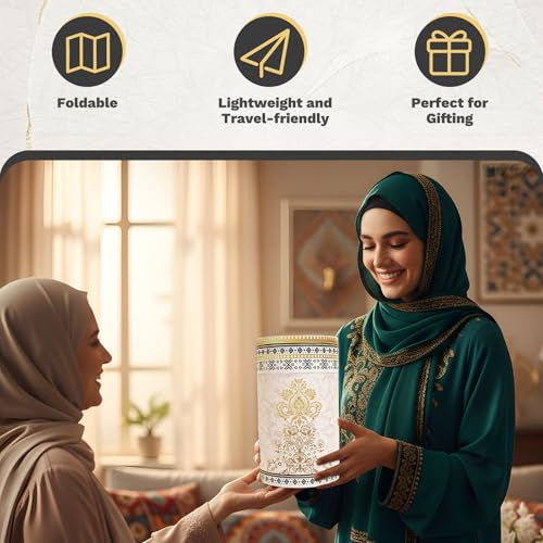 Islamic Prayer Mat Set, 4 PCS Thick Soft Muslim Prayer Rug - color: Black