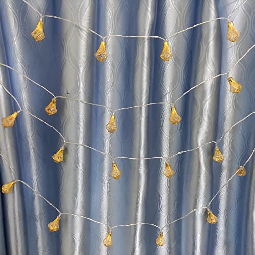 Moroccan Lantern String Lights Battery Powered 10Ft Fairy Lantern Lights 20 LED Golden Raindrop Lights, Warm White String Lights for Outdoor, Patio, Garden, Tent, Bedroom, Party, Wedding, Xmas Decor