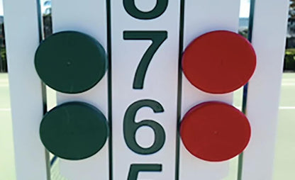 BuyBocceBalls Listing - Scoreboard for Bocce - Green and Yellow Indicators