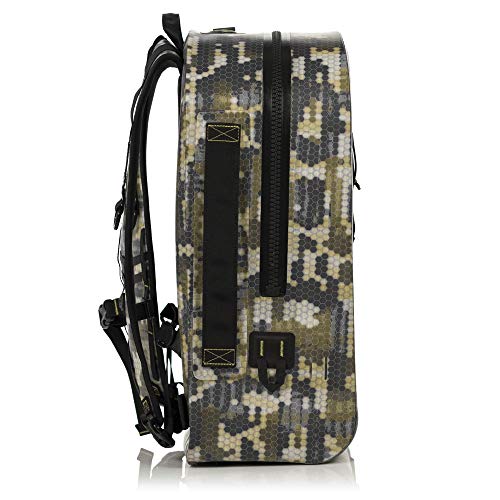 BOTE Highwater Waterproof Backpack 28L | Submersible Laptop Dry Backpack | 100% waterproof 28L backpack with submersible gear protection - color: Verge Camo