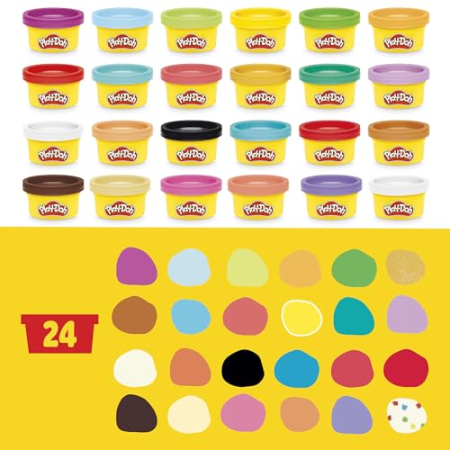 Play-Doh Holiday Advent Calendar for Kids 3 and Up, 24 Day Countdown, Multiple Surprise Gifts Behind Each Door, Arts & Crafts
