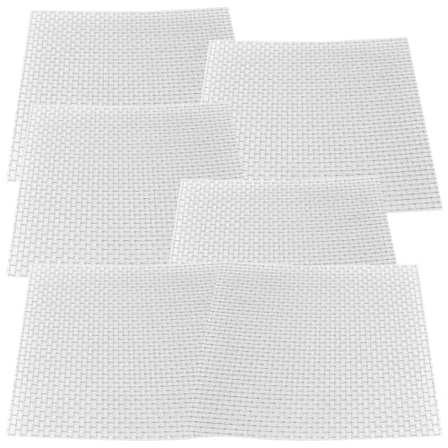 6PCS Stainless Steel Wire Mesh Mat Aquarium Plant Moss Netting 10x10cm/4x4in Fish Aquarium Plants Mesh Plants Fixed Planting Mesh Square for Pump Room Filter Entrance